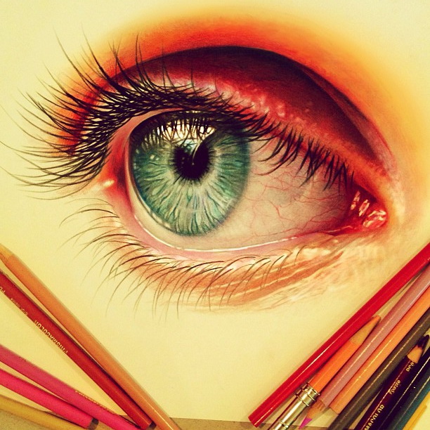 art pencil eye