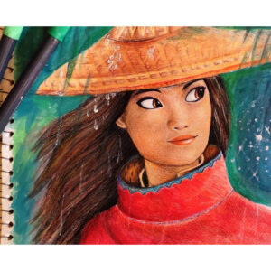 نقاشی رایا از فیلم رایا و آخرین اژدها